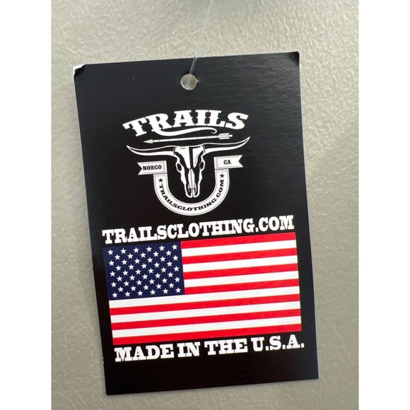 Trails Stars and Stripes Crop Top Size Medium Casual American Flag Patriotic NEW - Picture 7 of 10